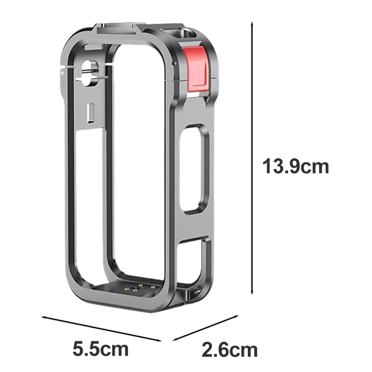 Camera Cold Shoe - X6 için Metal Kafes Koruyucu Kılıf