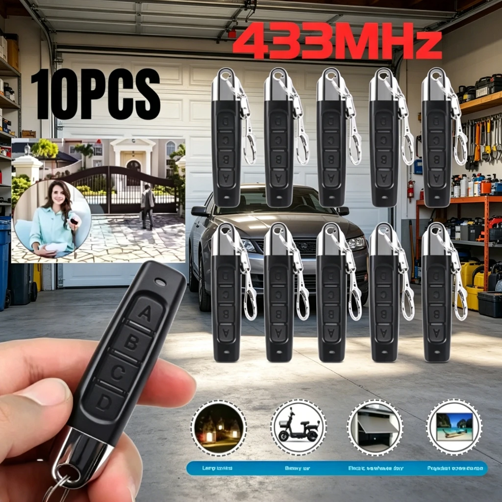 Remote Shutter Release - 433MHz 4 Düğmeli Uzaktan Kumanda Çoğaltıcı