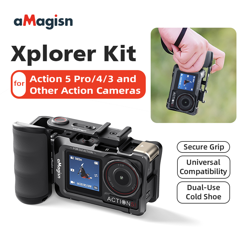 Photography Grip Insta360 X5 - Evrensel Fotoğraf Kolu Kavrama Insta360 X5/X4Ace