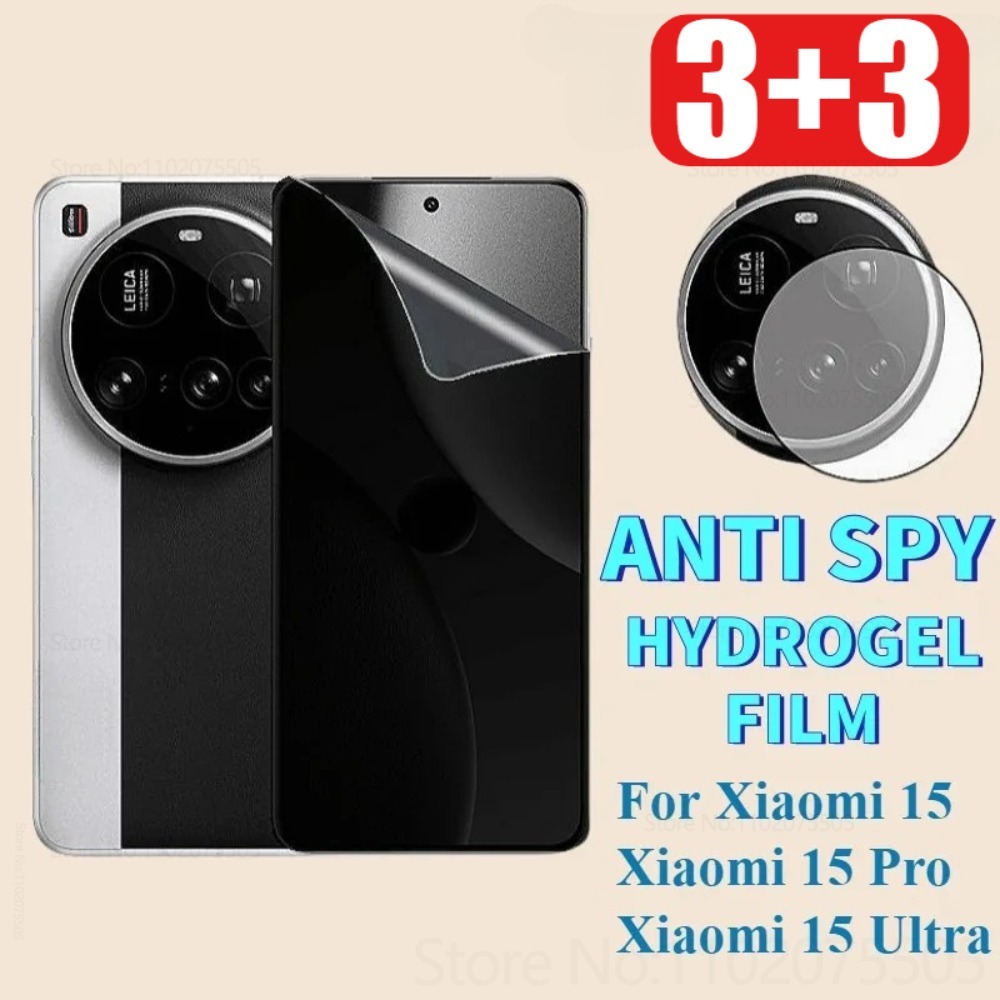Xiaomi Photography Kit 15 Ultra - [3+3] 3 Adet Gizlilik Hidrojel Film