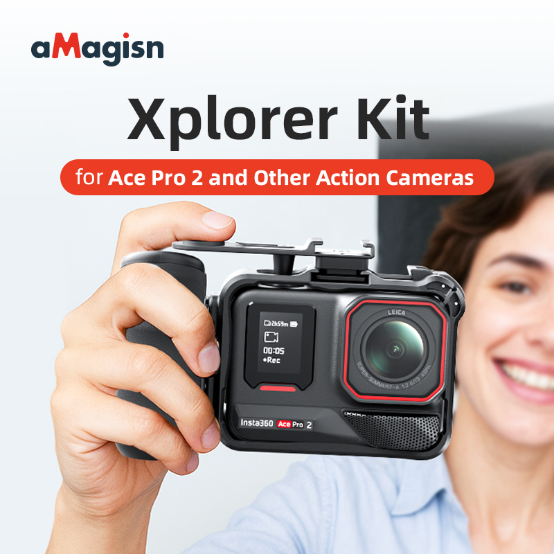 aMagisn Xplorer Kit Sokak Foto - Photography Grip Insta360 X5 incelemesi ve fiyatı
