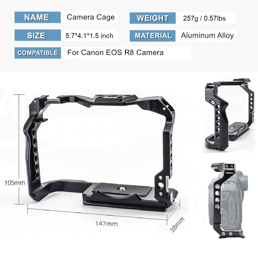 Canon EOS R8 için Koruyucu Çer - Camera Cold Shoe incelemesi ve fiyatı