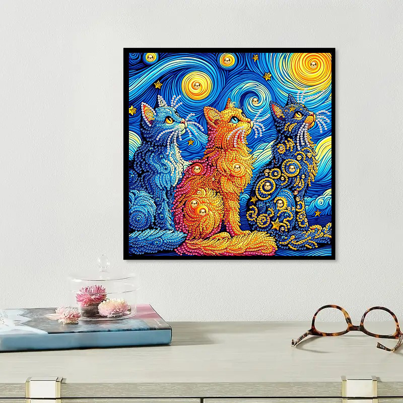 1 set hayvan temalı kedi elmas - Photography Kit incelemesi ve fiyatı